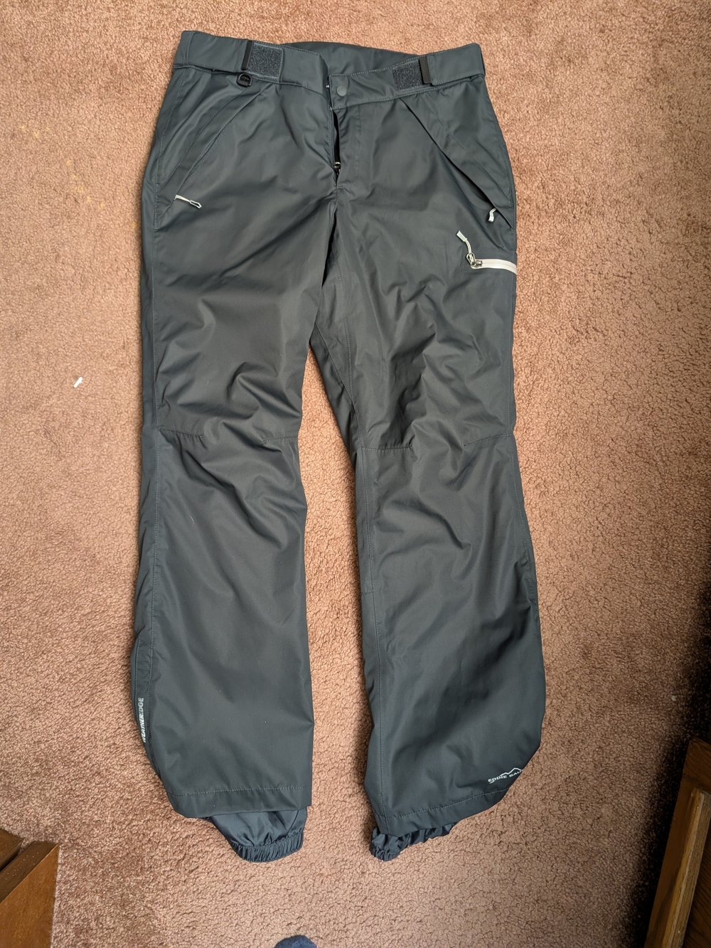 Eddie Bauer Black Waterproof Ski & Snowboard Pants